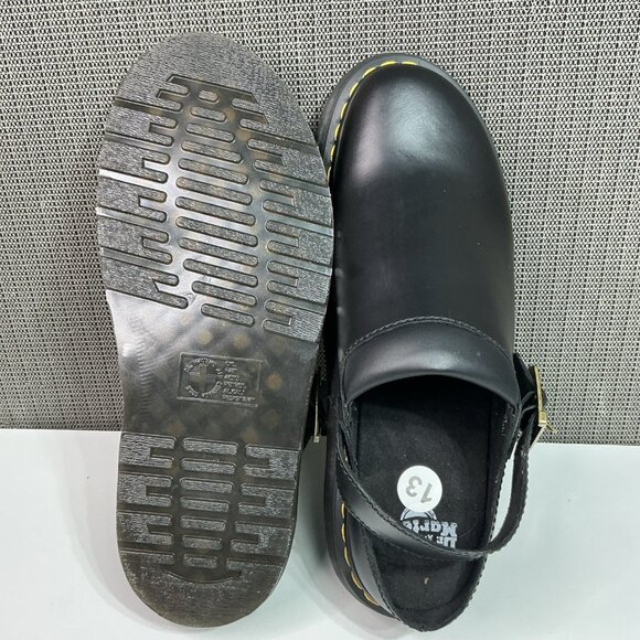 Dr. Martens Laketen Atlas Leather Slingback Platform Mules Black Men's Size 13 - Picture 6 of 8